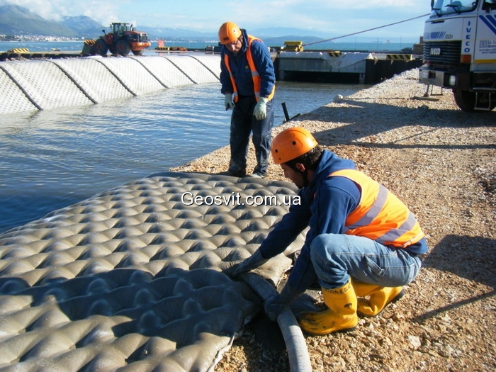 Защита каналов бетонируемыми матрасами Bontec - фото 1 