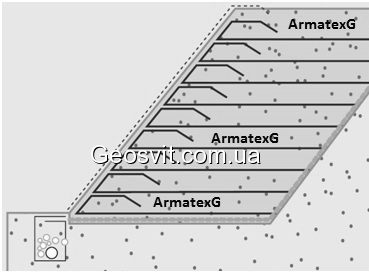 Армирование склонов георешетками Armatex G - фото 2